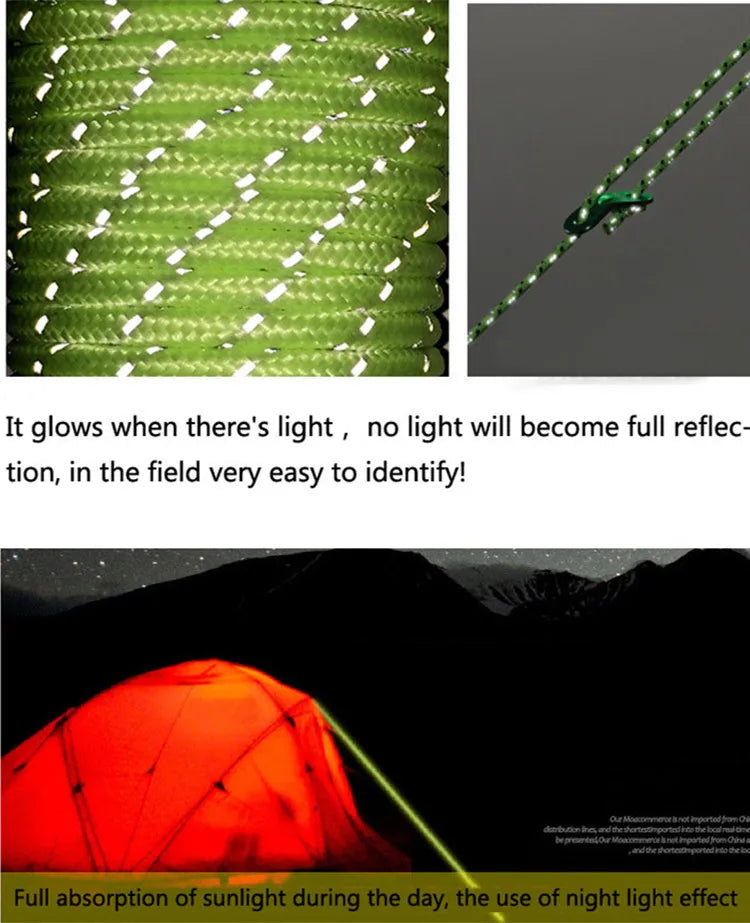 Stevig touw / Reflectief Paracord 4 mm 7 strengs
