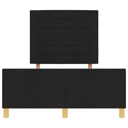 Bedframe Zwart 120X200 Cm Stoffen Crème