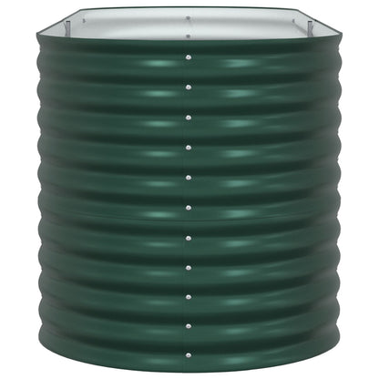 Tuin Verhoogd Bed Gegalvaniseerd Staal 240 x 80 x 81 cm Groen