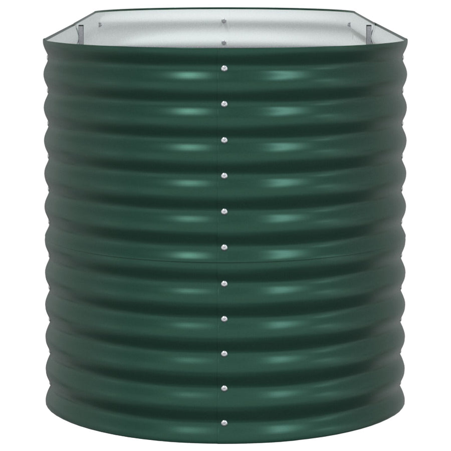 Tuin Verhoogd Bed Gegalvaniseerd Staal 240 x 80 x 81 cm Groen