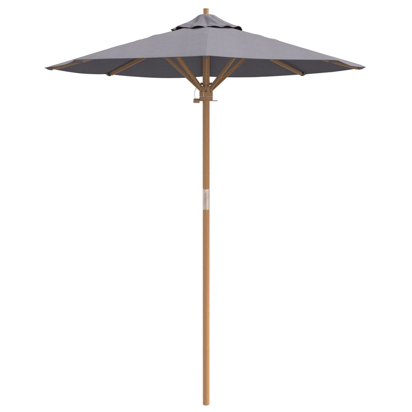 Tuinparasol 180X230 Cm Bamboe 180 x 180 x 230 cm Donkergrijs