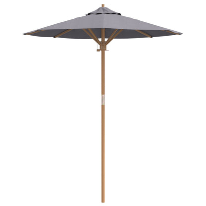 Tuinparasol 180X230 Cm Bamboe 180 x 180 x 230 cm Donkergrijs