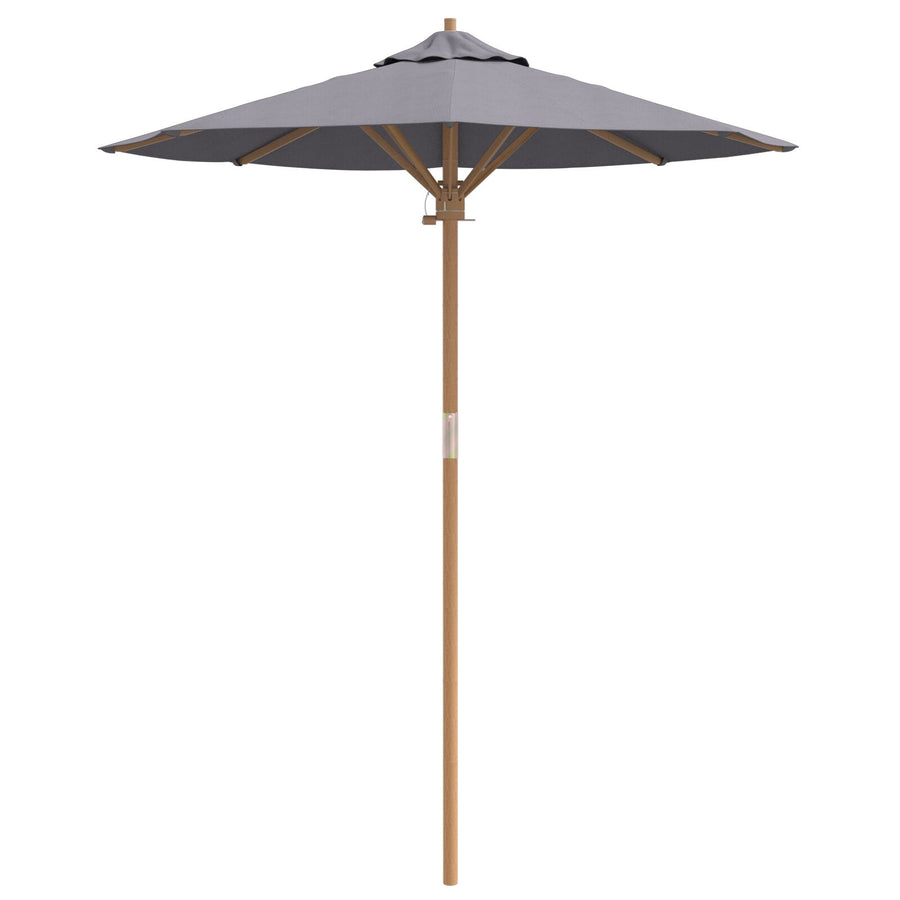 Tuinparasol 180X230 Cm Bamboe 180 x 180 x 230 cm Donkergrijs