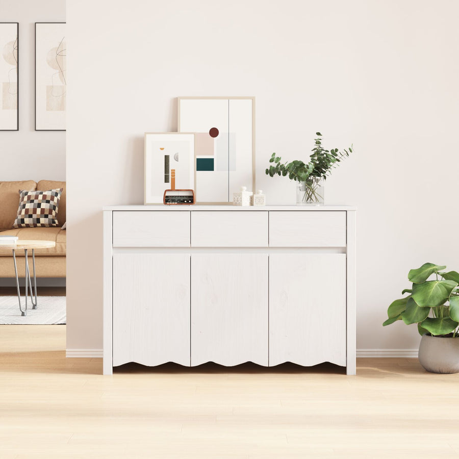 Dressoir ""Drammen"" 114X43X75,5 Cm Massief Hout Van Den Wit