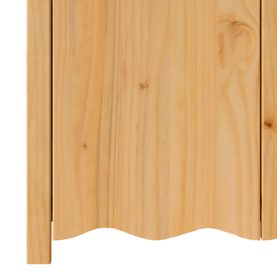 Dressoir ""Drammen"" 79X43X75,5 Cm Massief Hout Grondhout Eiken