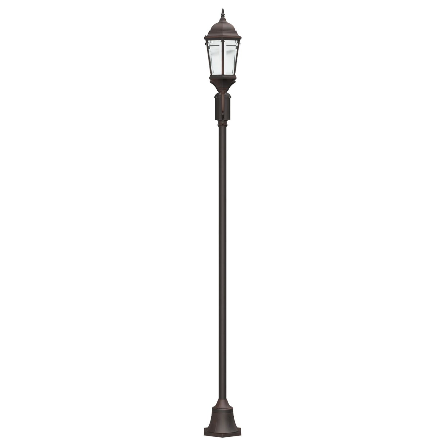 Tuinlichtpaal 2-Lamp E27 220 Cm Aluminium Brons
