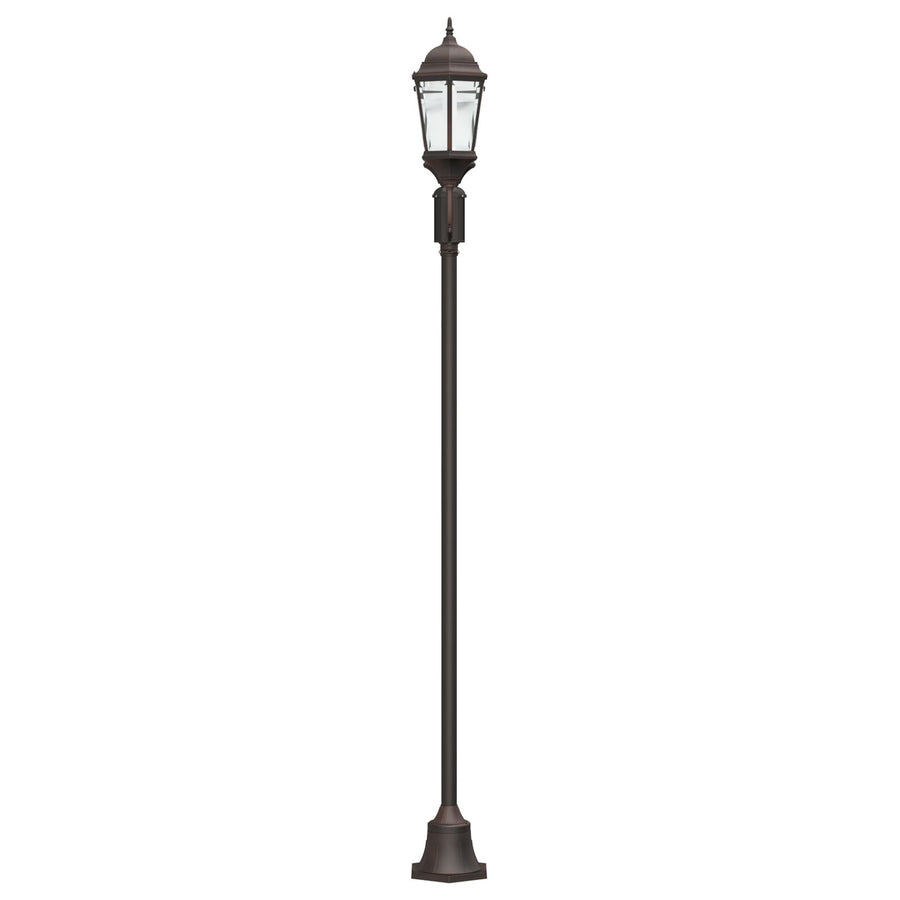 Tuinlichtpaal 2-Lamp E27 220 Cm Aluminium Brons