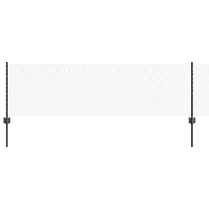 Fence Posts 11 Pcs U-Channel Grijs 60 Cm Staal,  Hexagonale Afzetting Grijs 0,6X25 M Staal