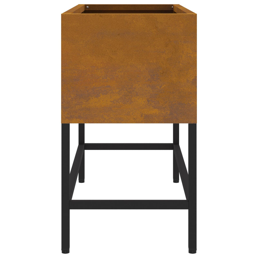 Verhoogde Tuinbak Weervast Staal Verwering staal 60 x 26 x 45 cm