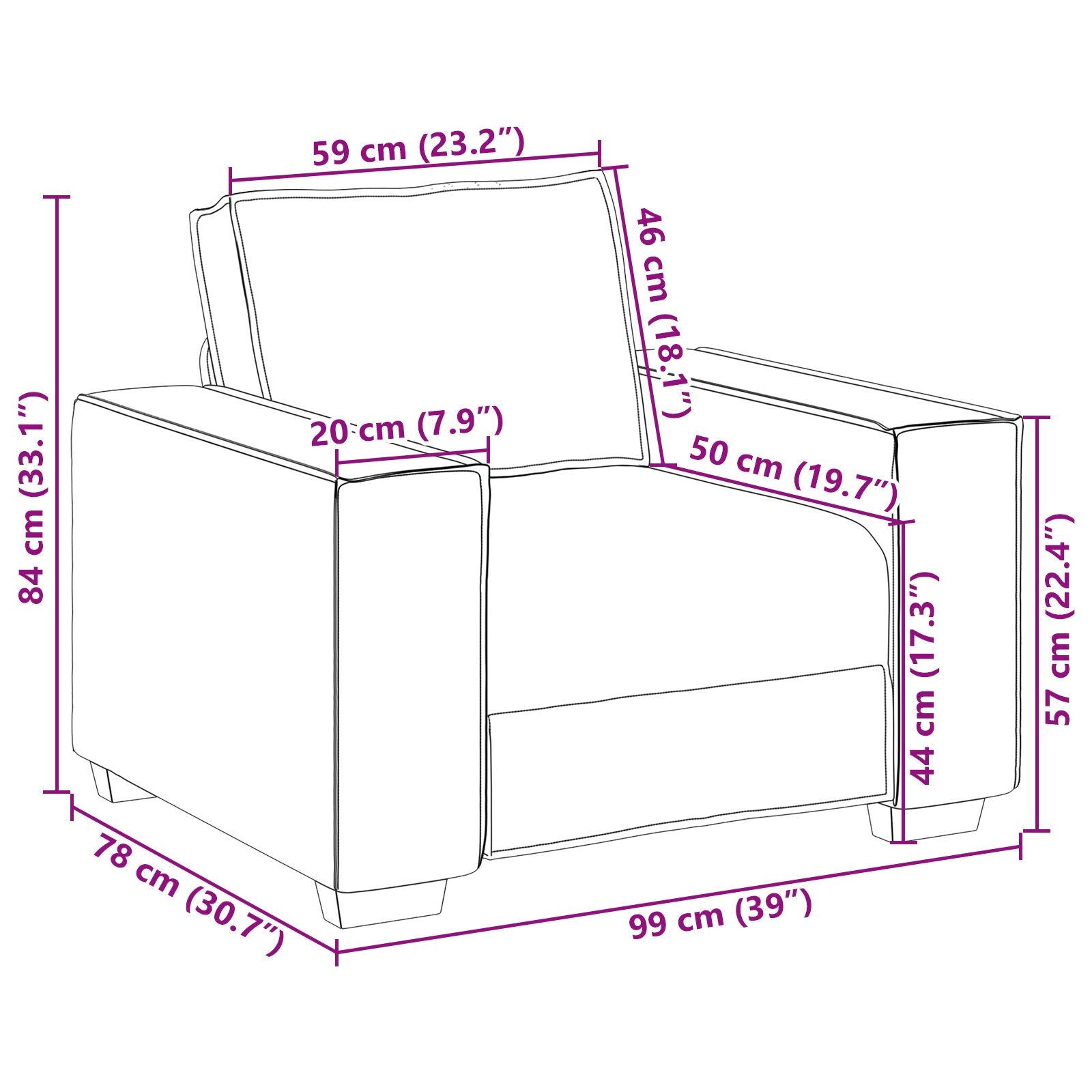 3-Delige Bankset Met Kussens Stof Taupe