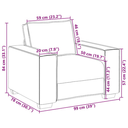 3-Delige Bankset Met Kussens Stof Taupe