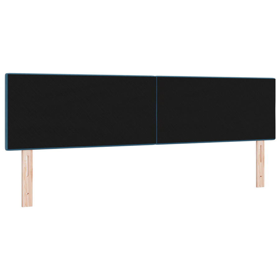 Hoofdbord Met Knopen Tufted Donkerblauw Fluweel Middernachtblauw 180 cm Laag hoofdbord