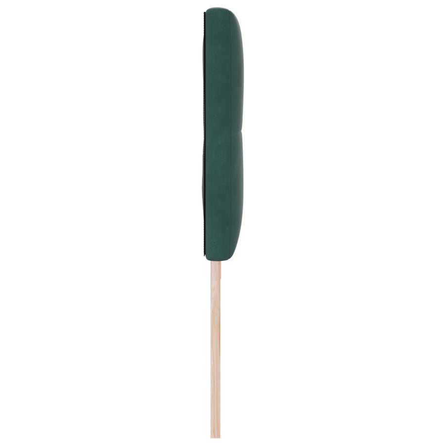 Hoofdbord Met Knopen Tufted Fluweel Donkergroen 200 cm Laag hoofdbord