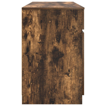 Bureau Rook Eiken 140X49X76 Cm Gefabriceerd Hout