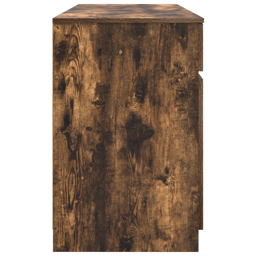 Bureau Rook Eiken 140X49X76 Cm Gefabriceerd Hout