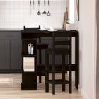 Bartafel 100x48x101,5 cm zwart eiken