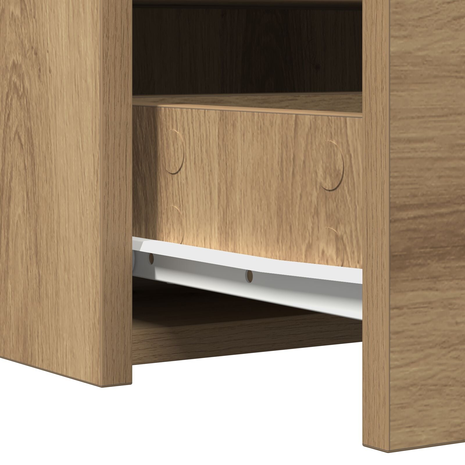 Wandkaptafel 100 x 40 x 70 cm Eiken zonder LED