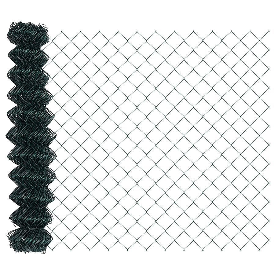 Kettinglinkhek Met 22 U-Palen Groen 1.4X25 M Staal