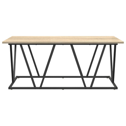 Salontafel 100X50X40 Cm Gemaakt Van Engineered Hout En Metaal Sonoma eik