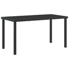 Tuintafel 140x70x73 cm metaal zwart