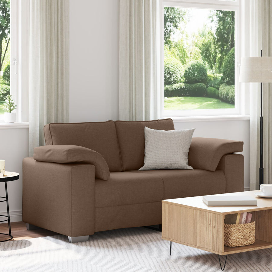 Loveseat Sofa Stof Bruin 120 cm