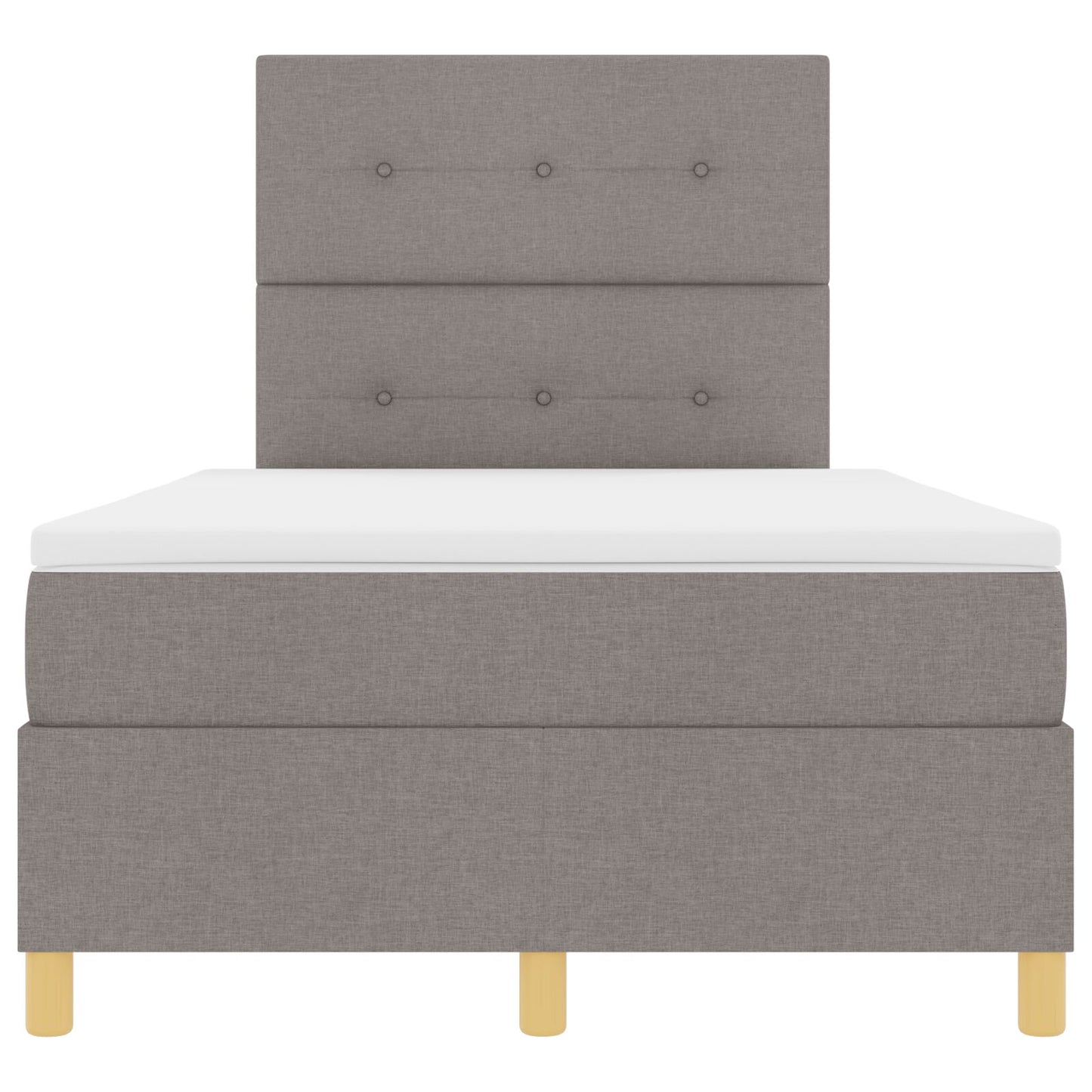 Boxspringbed Met Matras Taupe 120X200 Cm Stof Blauw