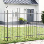 Garden fence 3 pcs Grey 170 x 190 cm Powder-coated steel
