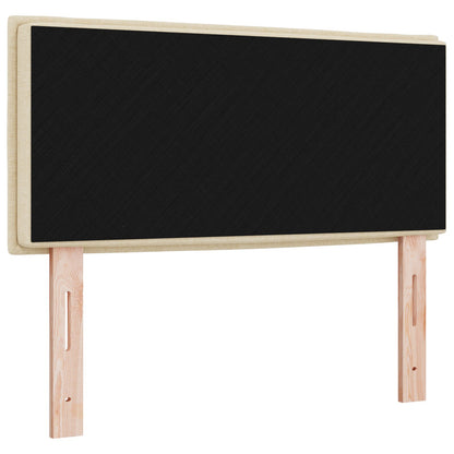 Hoofdbord Lijnen Ontwerp Stof Crème 90 cm Laag hoofdbord