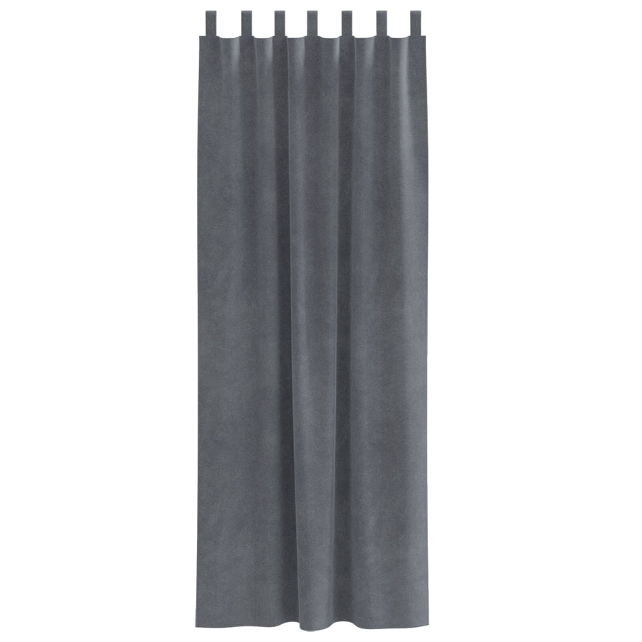 Blackout Gordijnen 2 Stuks Velvet Super Lichtgrijs 140 x 260 cm met hanging loops