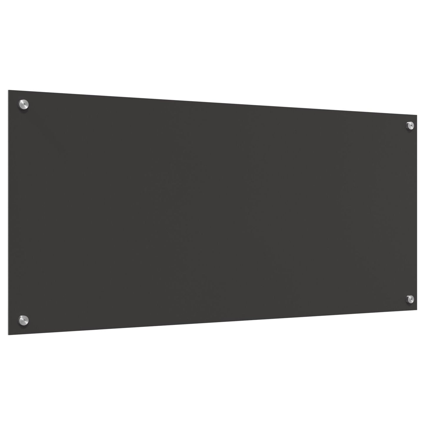 Keuken Achterwand 110X50X0,6 Cm Veiligheidsglas Donkergrijs 110 x 50 cm