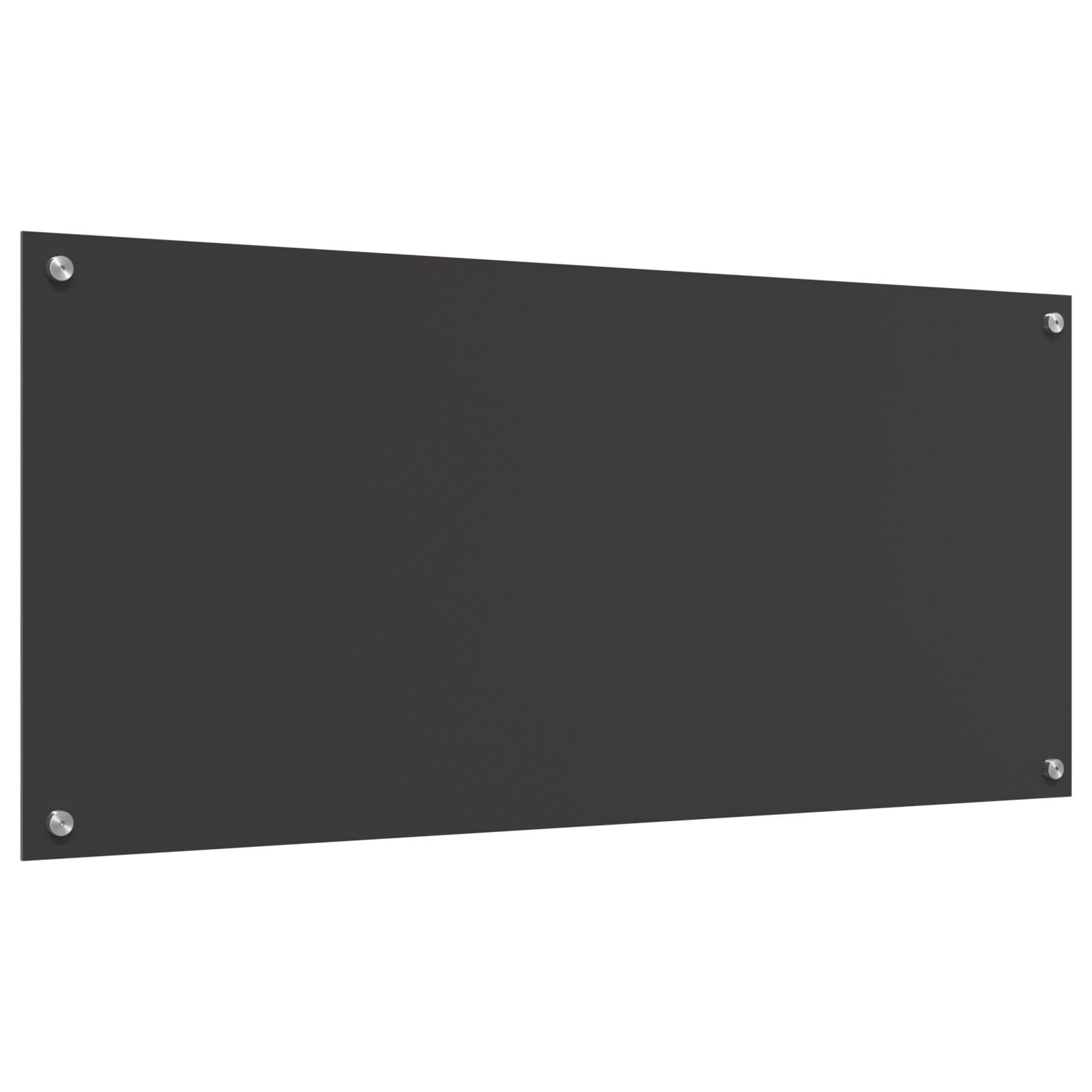 Keuken Achterwand 110X50X0,6 Cm Veiligheidsglas Donkergrijs 110 x 50 cm