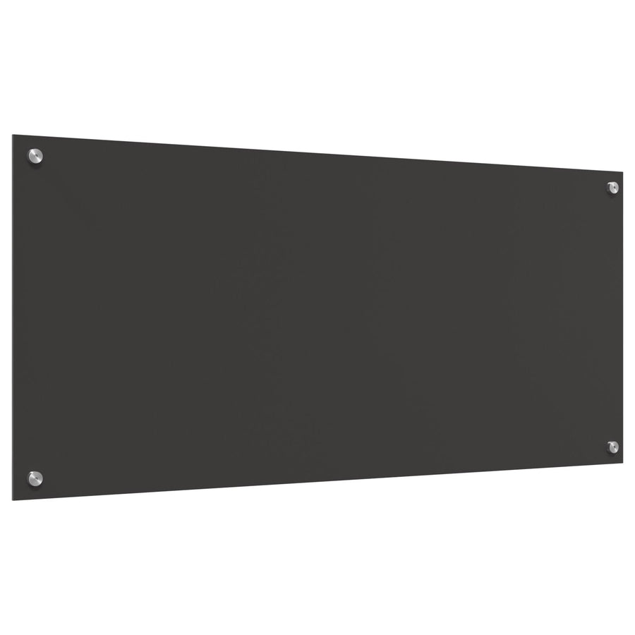 Keuken Achterwand 110X50X0,6 Cm Veiligheidsglas Donkergrijs 110 x 50 cm