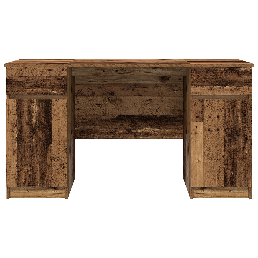 Bureau Oud Hout 140X49X76 Cm Bewerkt Hout