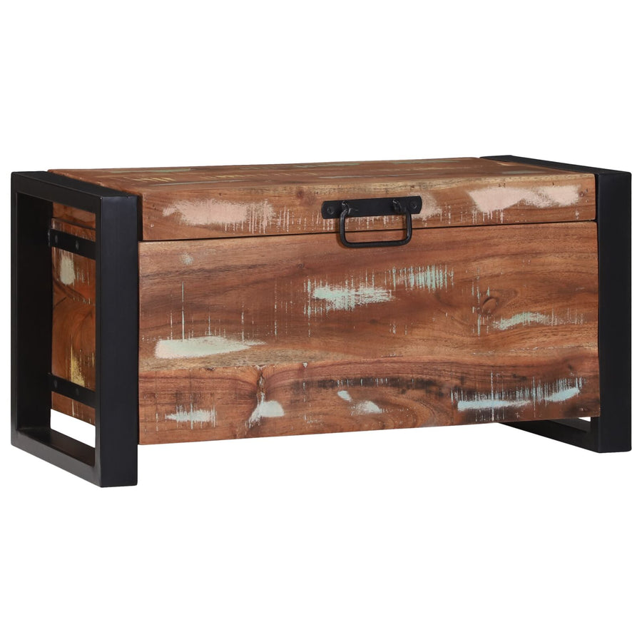 Opbergkisten 60X30X30Cm En Metaal 60 x 30 x 30 cm Massief gerecycled hout
