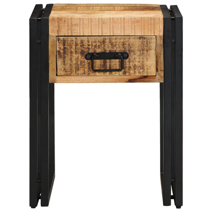 Bijzettafel Massief Ruw Hout Mango 40 x 40 x 50 cm Massief ruw mango-hout