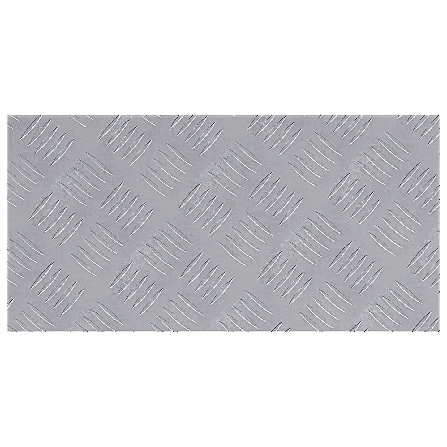 Aluminium Checker Platen - 4 Pak, Anti-Slip, 50X25 Cm 50 x 25 x 0.2 cm Rechthoekig