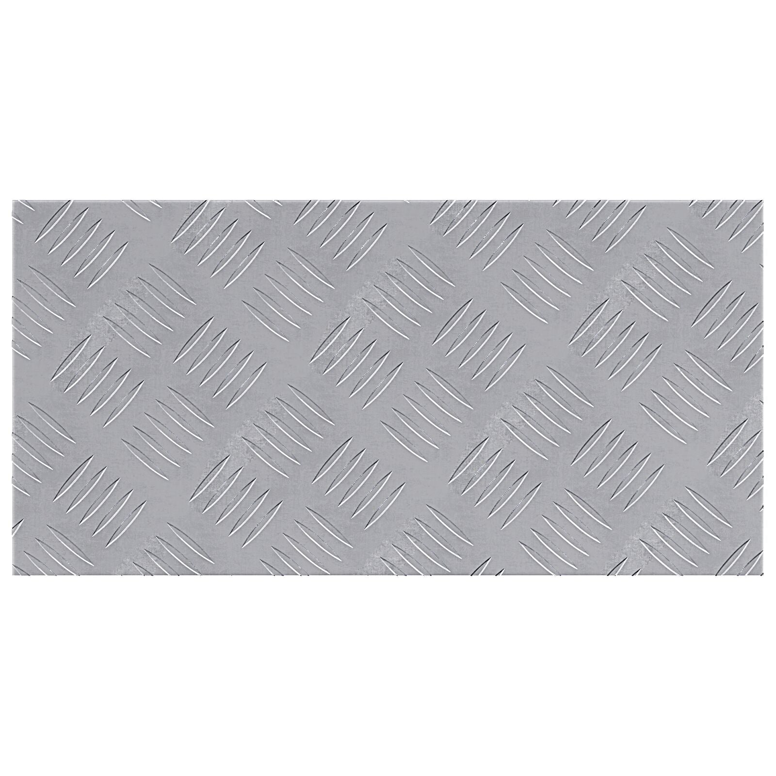 Aluminium Checker Platen - 4 Pak, Anti-Slip, 50X25 Cm 50 x 25 x 0.2 cm Rechthoekig