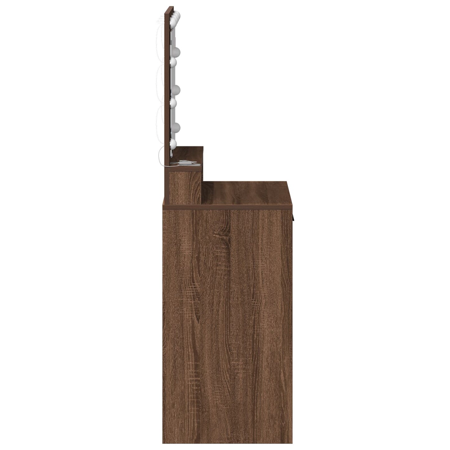 Kaptafel Met Led-Verlichting - Bruin Eiken - 50 x 41 x 135 cm Bruine eik
