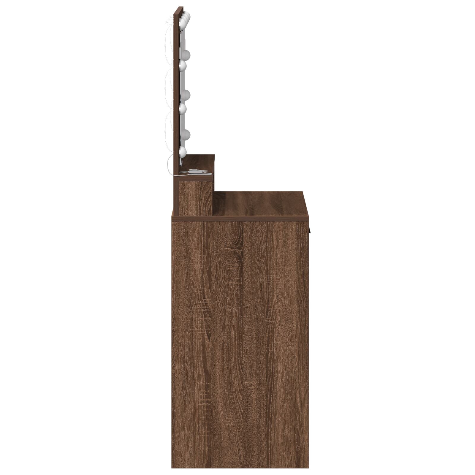 Kaptafel Met Led-Verlichting - Bruin Eiken - 50 x 41 x 135 cm Bruine eik