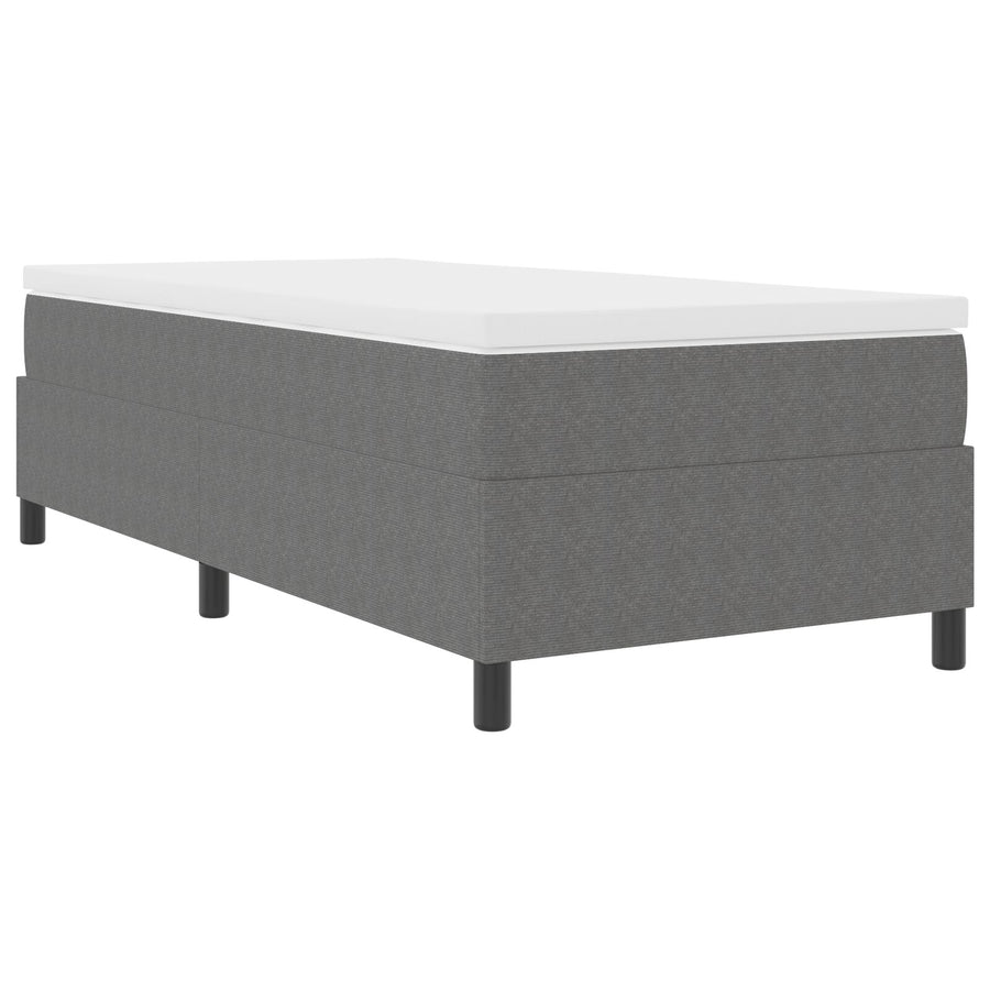 Boxspringbed Met Matras Lichtgrijs 80X200 Cm Corduroy Stof