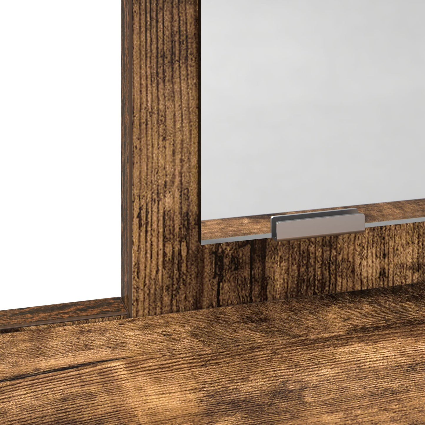 Kaptafel Met Lades 100 x 41 x 140 cm Gerookt eiken