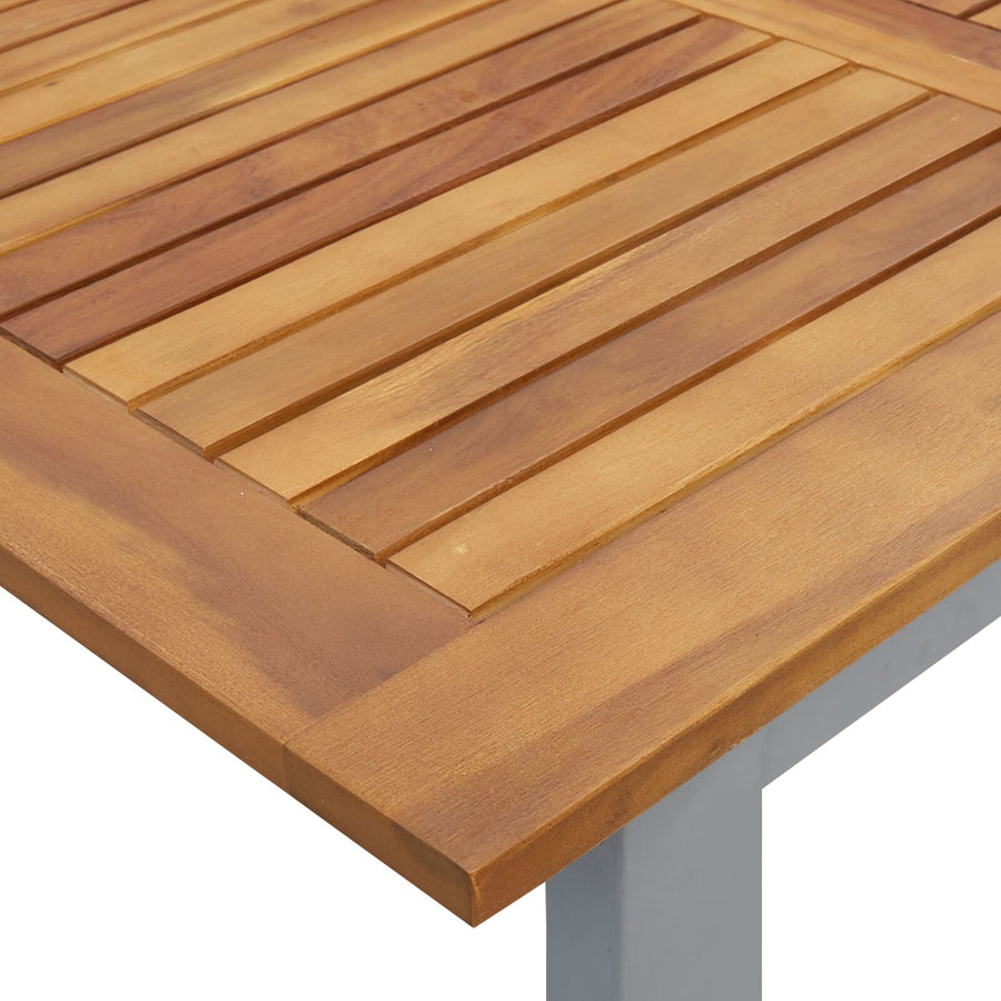 Tuin Eettafel Set Set Van 7 Grijs Aluminium Duurzaam