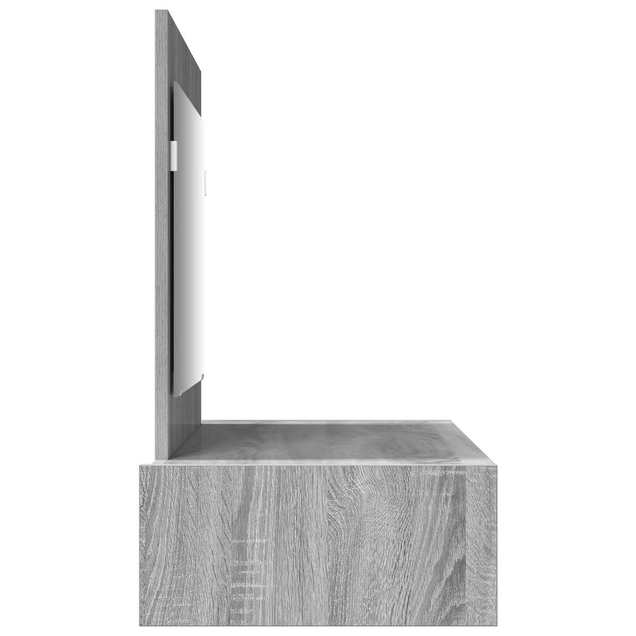 Wandkaptafel 100 x 40 x 70 cm Grijs sonoma zonder LED
