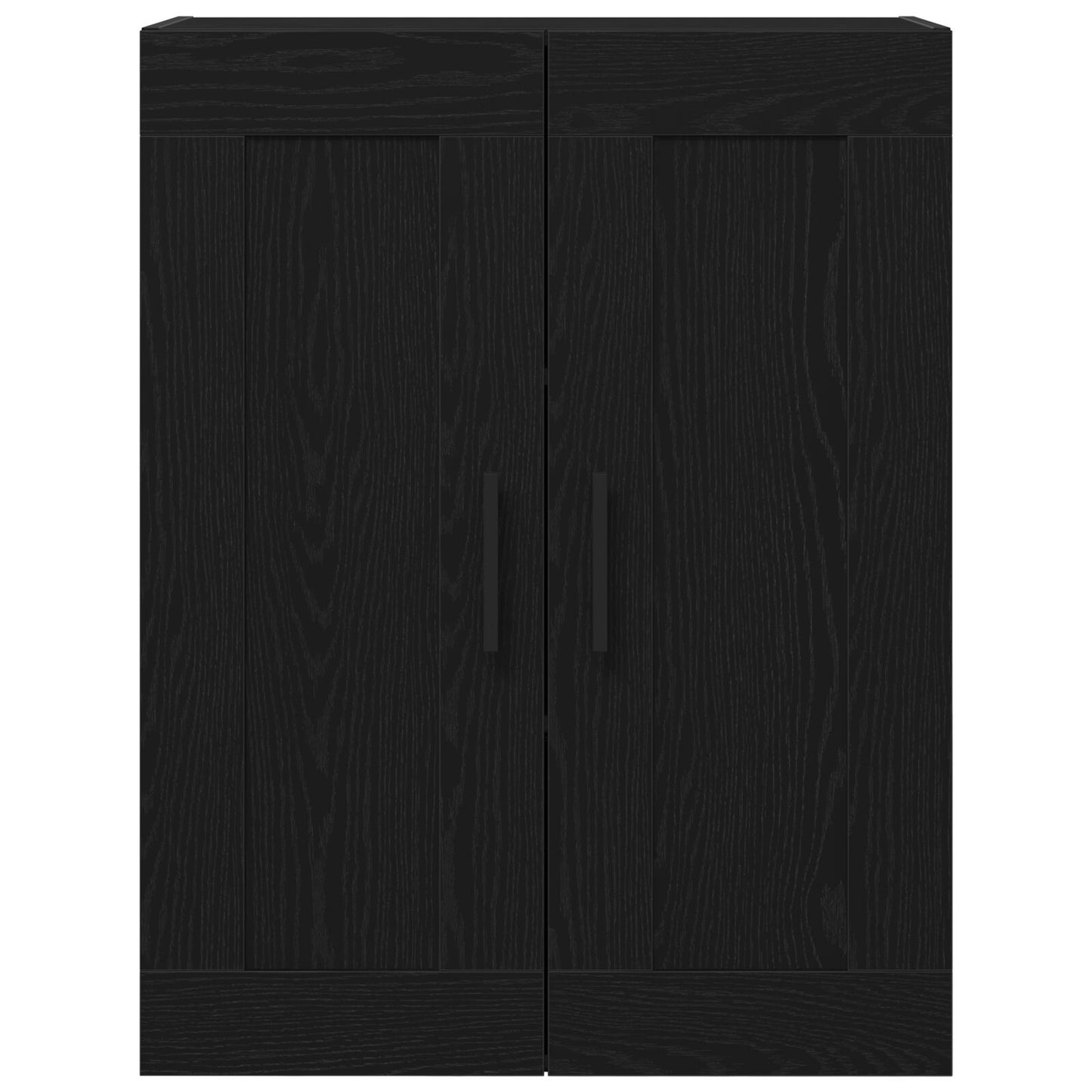 Wandkast 69,5X34X90 Cm Samengesteld Hout Zwart eiken