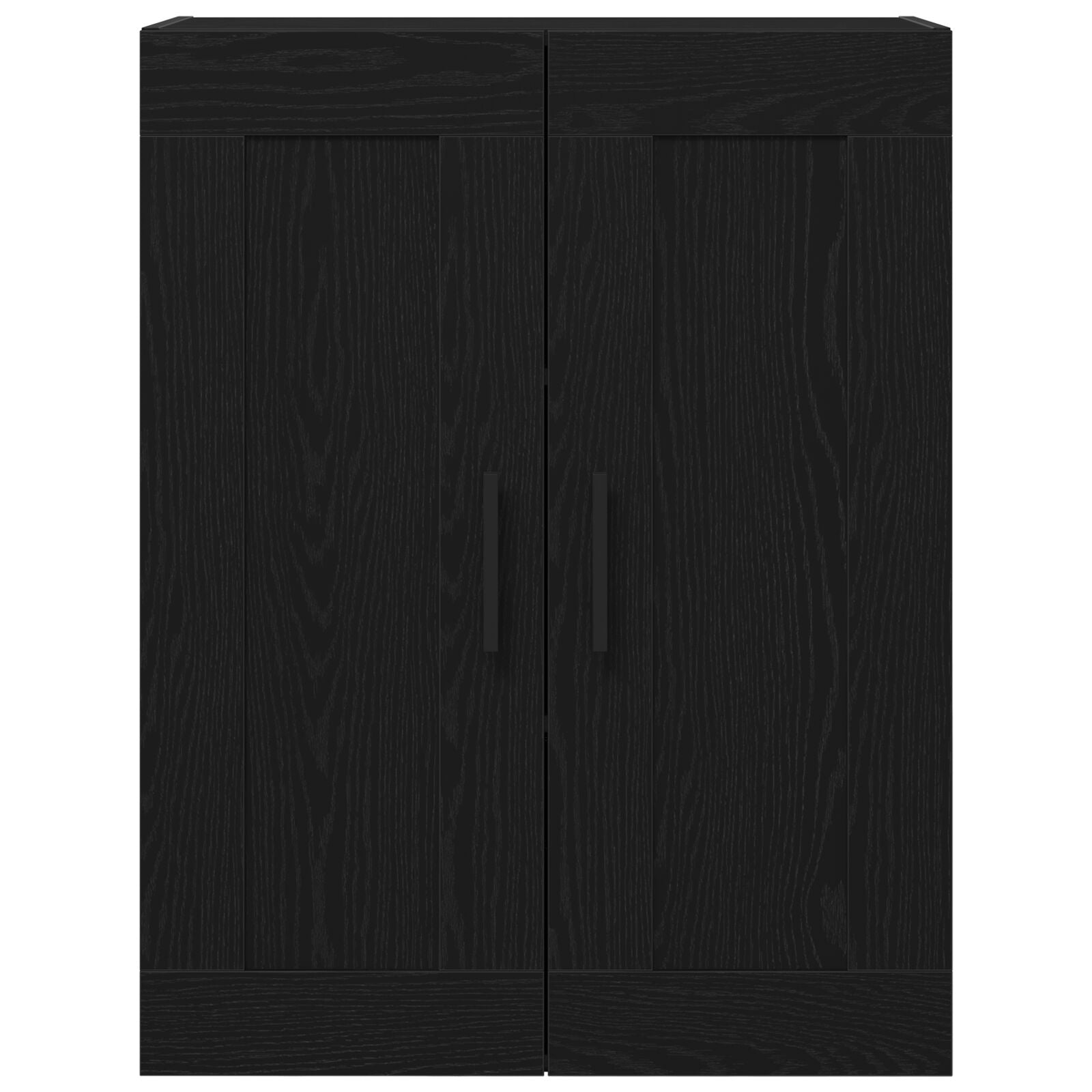 Wandkast 69,5X34X90 Cm Samengesteld Hout Zwart eiken
