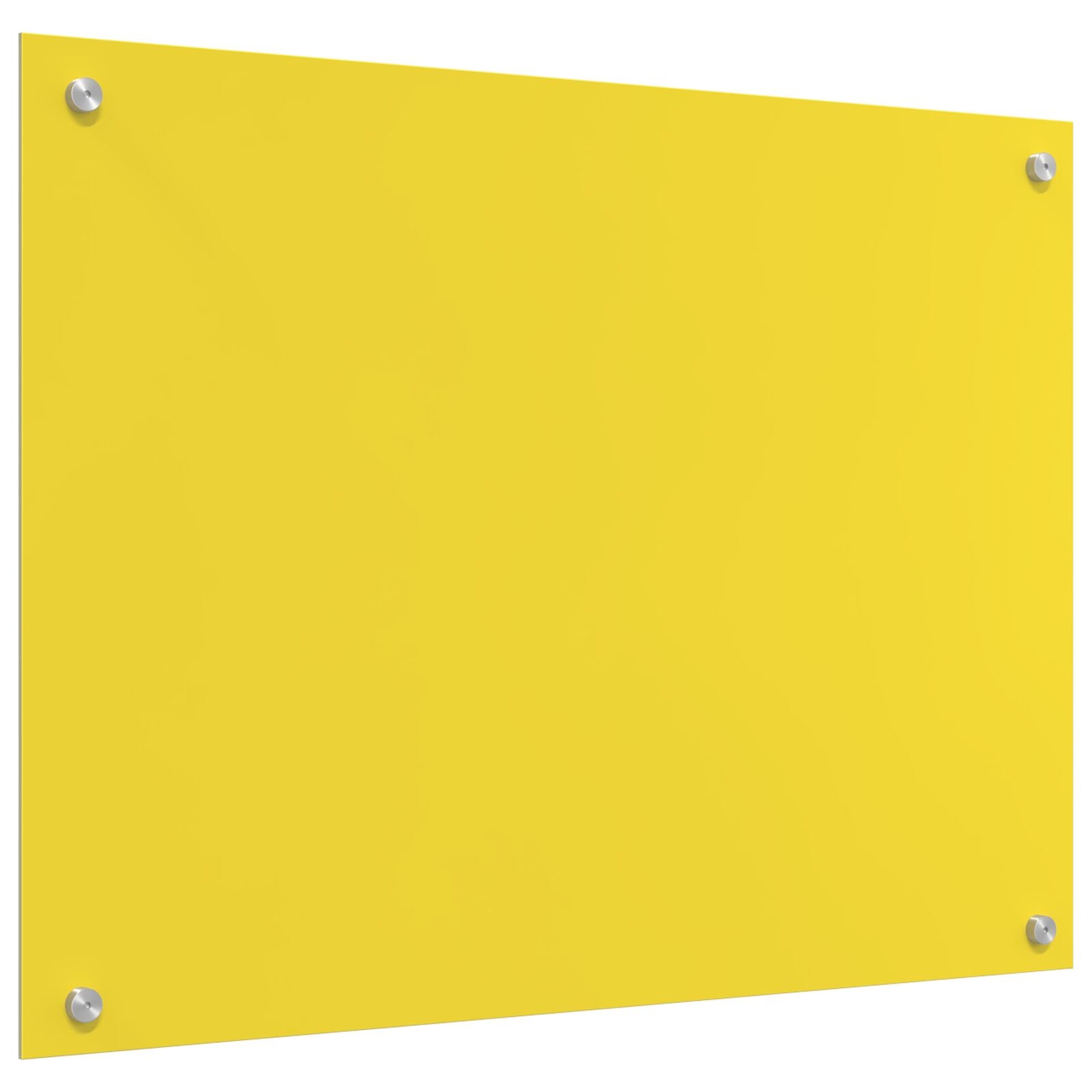 Keuken Achterwand 80X60X0,6 Cm Gehard Glas Geel 80 x 60 cm