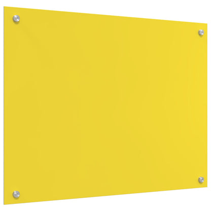 Keuken Achterwand 80X60X0,6 Cm Gehard Glas Geel 80 x 60 cm