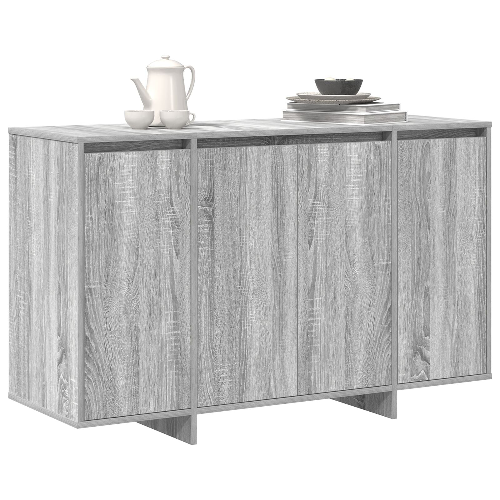 Dressoir Grijze Sonoma Bewerkt Hout 120 X 41 X 75 Cm