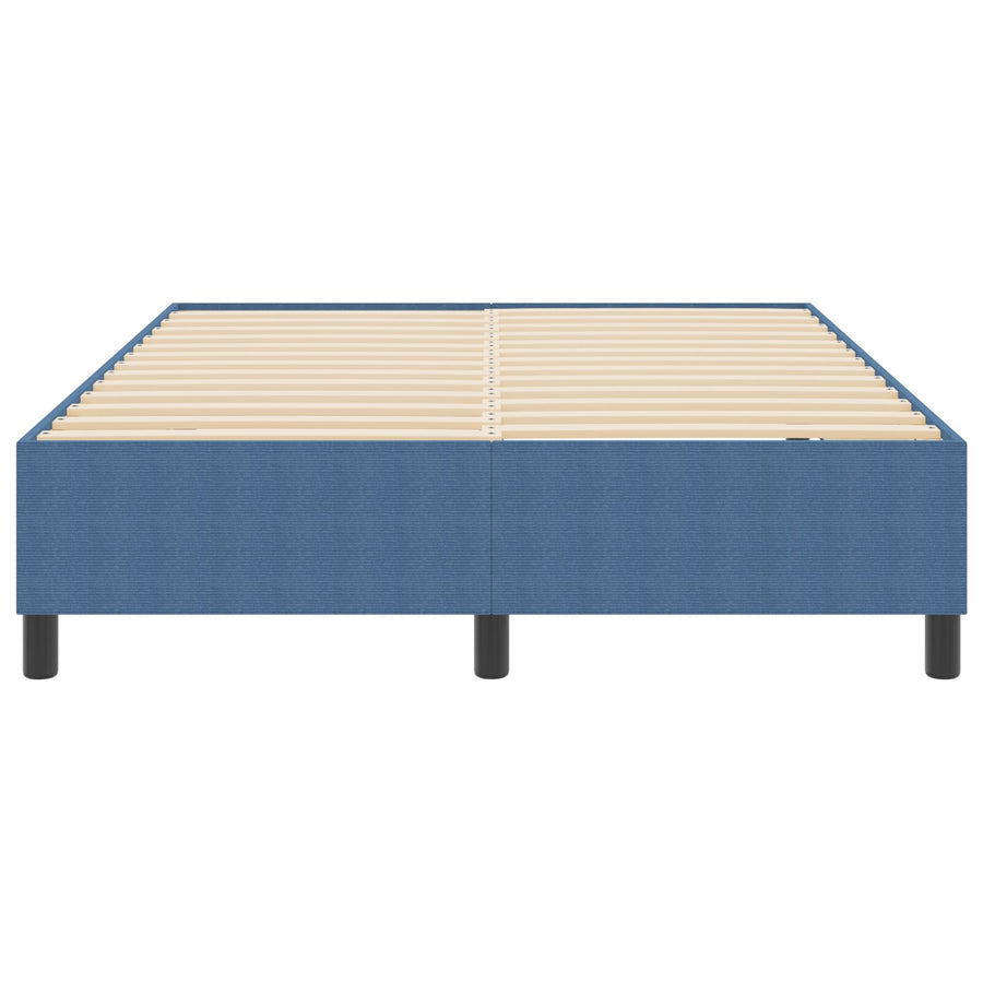 Boxspringbed 140X200 Cm Corduroy Stof Blauw 140 x 190 cm