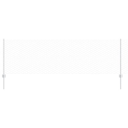 Hekpalen 11 Stuks U-Kanaal 80 Cm Gegalvaniseerd Staal,  Zeshoek Hek 0.8X25 M Gegalvaniseerd Staal